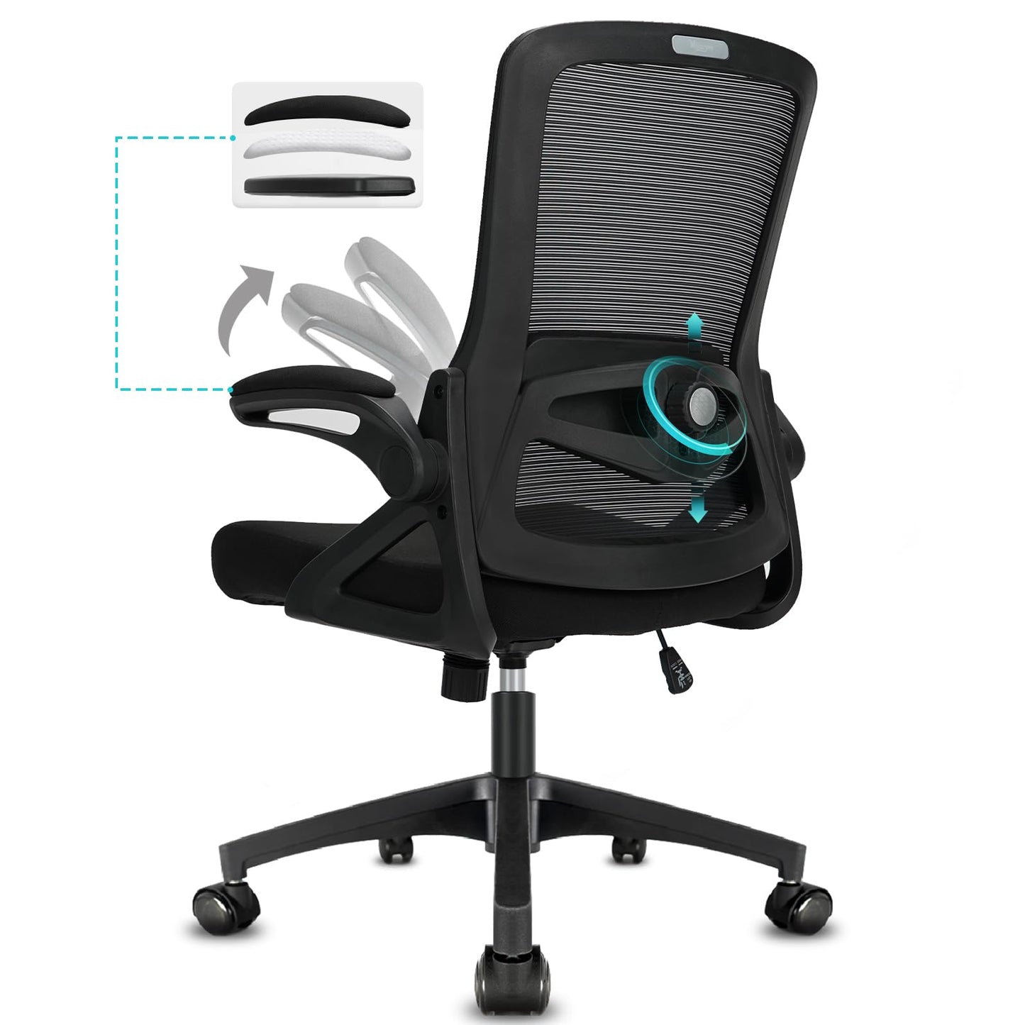 NAVA VISION Ergonomic Mesh Office Chair – Adjustable Height & Lumbar Support