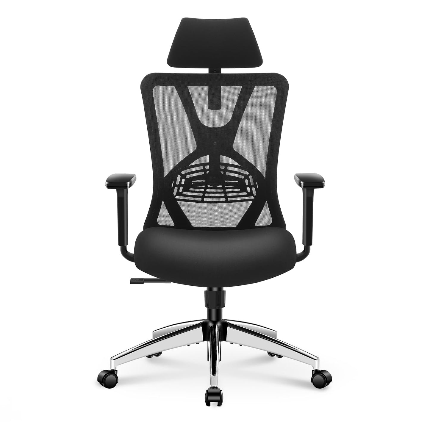 NAVA VISION High-Back Ergonomic Chair – Adjustable Lumbar, Headrest & 3D Armrests