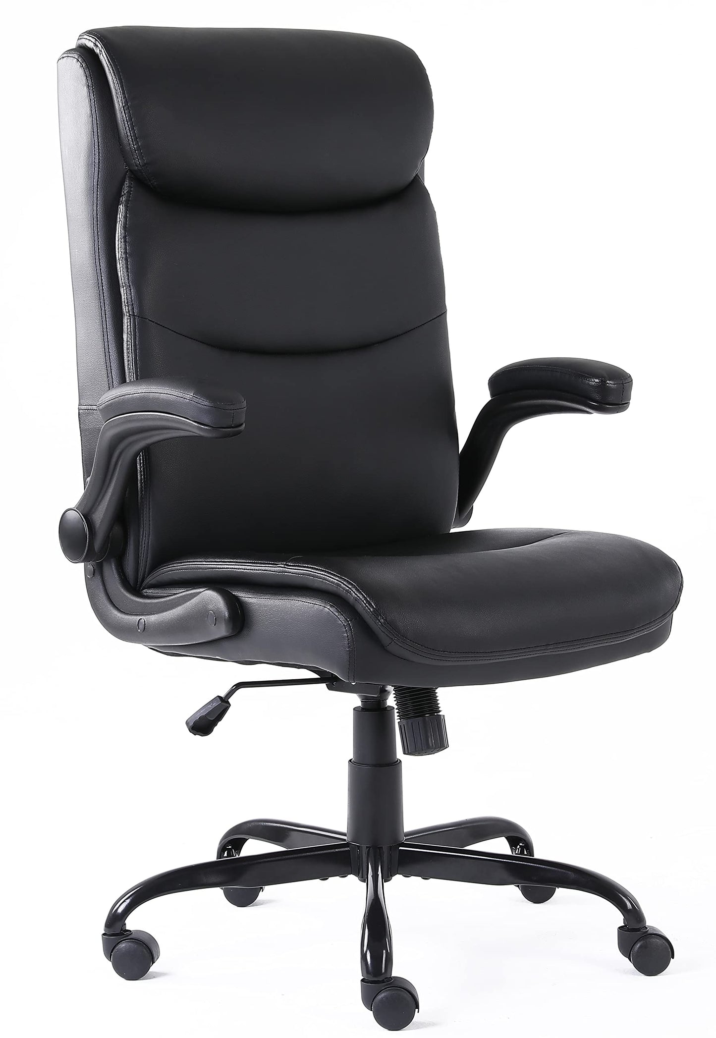 NAVA VISION Executive Office Chair – Ergonomic, Flip-Up Arms & Adjustable Height