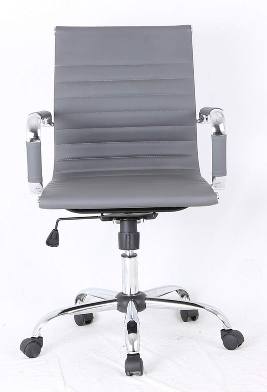 Grey Contemporary Office Chair – Designer Meeting & Reception Seat
