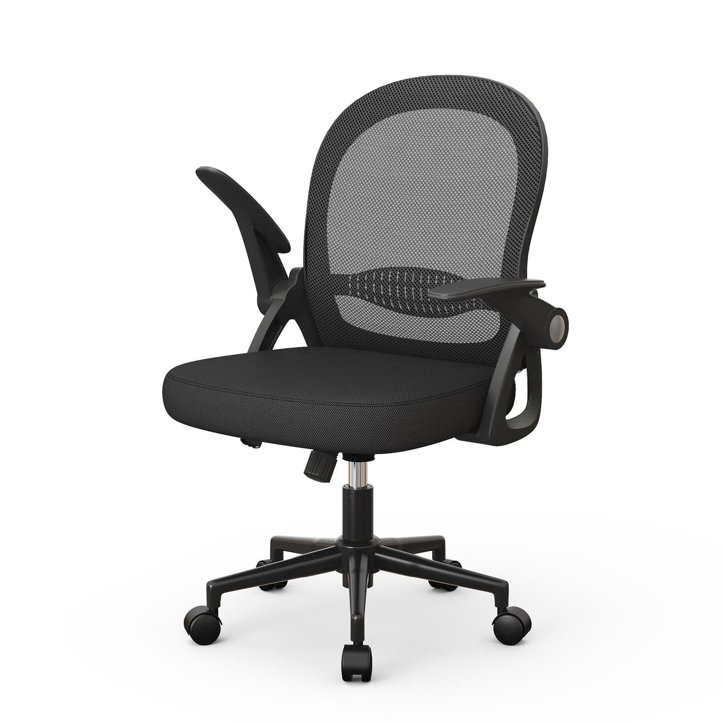 NAVA VISION Mid-Back Mesh Office Chair – Ergonomic with Flip-Up Arms