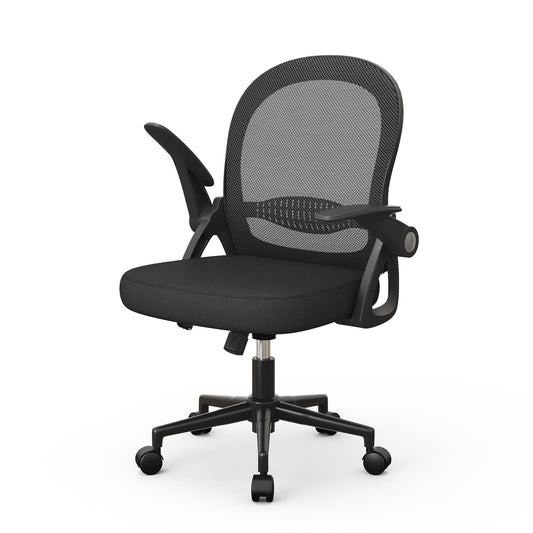 NAVA VISION Mid-Back Mesh Office Chair – Ergonomic with Flip-Up Arms