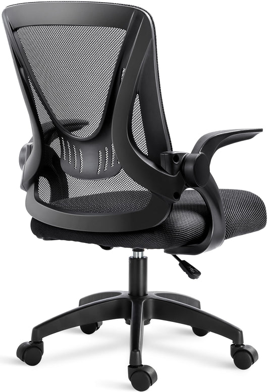 NAVA VISION Mesh Office Chair – Flip-Up Arms, Lumbar Support & Adjustable Height